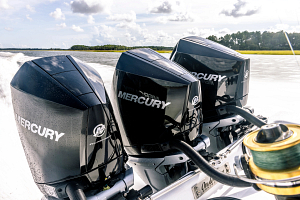 Mercury motors on a fast boat
